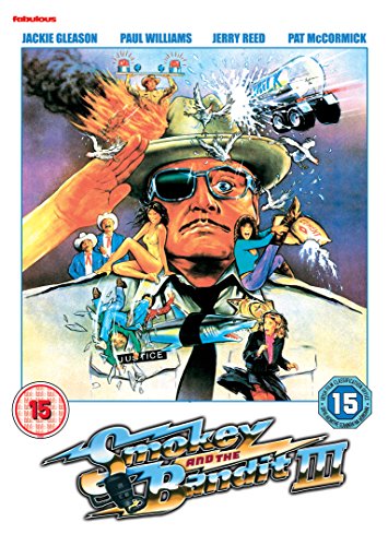 "Smokey and the Bandit 3 DVD cover featuring a cartoon man wearing sunglasses."
