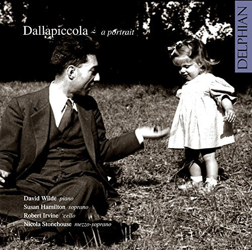Black and white CD cover showing a man and a young girl in a field.