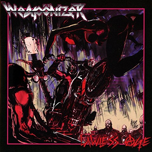 Album cover art featuring a dark, comic-style illustration with red and black hues.
