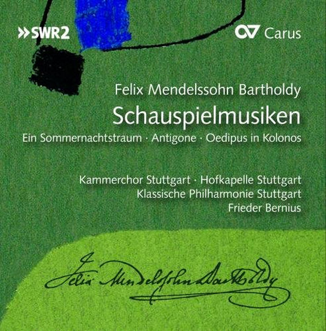 Bernius/bennent/wuinkler/ruben - Felix Mendelssohn-Bartholdy: Incidental music [CD]