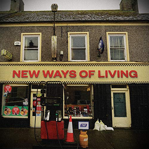 "Album cover featuring a storefront with 'New Ways of Living' sign."