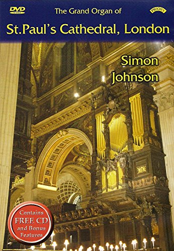 DVD cover featuring the grand organ of St. Paul's Cathedral, London, with ornate details.