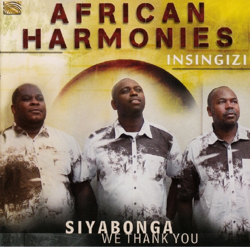 "CD cover featuring three men in white shirts against a yellow background."