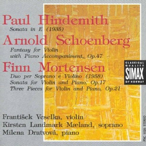 A CD cover featuring a yellow abstract painting and red and black text.