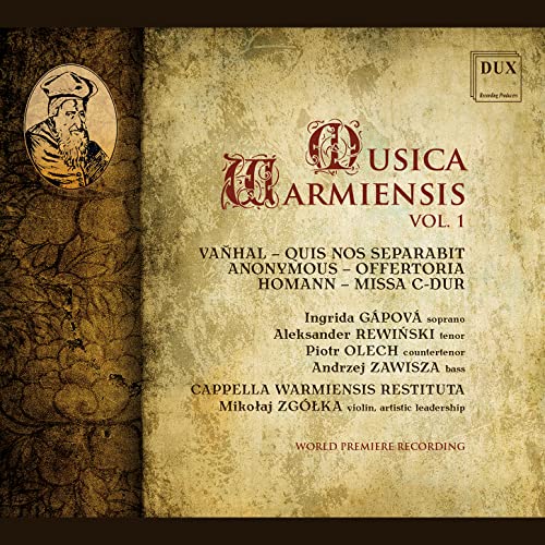 Cappella Warmiensis Restituta - Vanhal / Homman: Musica Warmiensis / Vol. 1 [CD]