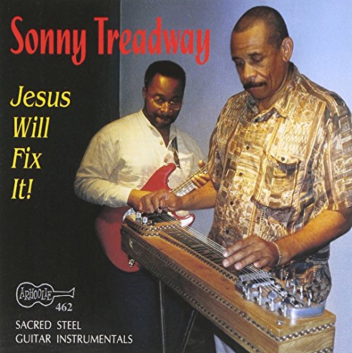 "CD cover with two men playing guitar and lap steel guitar."