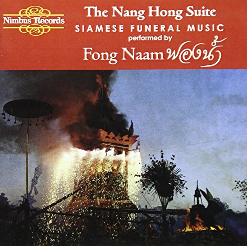 "CD cover with a burning funeral pyre and dark blue sky."