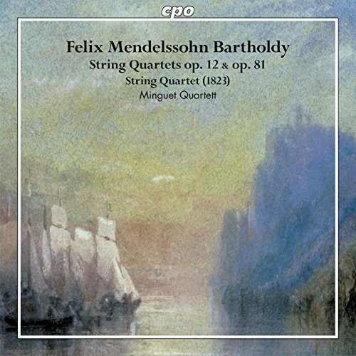 CD cover featuring a soft, impressionistic seascape with ships and cliffs, titled text overlay.
