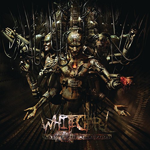 Album cover featuring a grotesque, multi-limbed figure with mechanical and human parts.