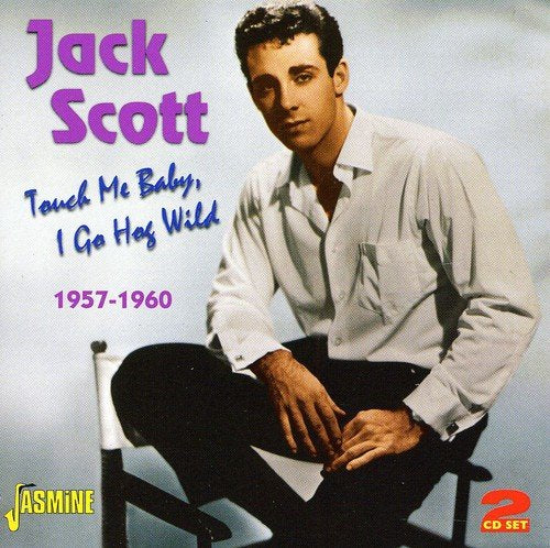 CD cover featuring Jack Scott sitting on a chair, wearing a white shirt.
