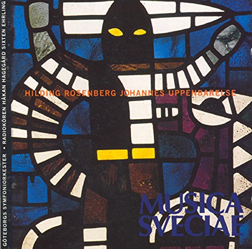 "CD cover with stained-glass style artwork and text 'Hilding Rosenberg Johannes Uppenoarcise'."
