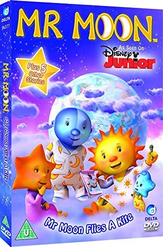 DVD case for "Mr. Moon" featuring cartoon characters and a moon in the background.