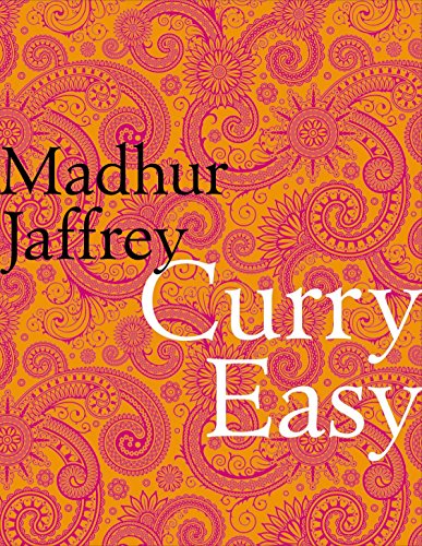 "Book cover with orange background, pink paisley pattern, and white and black text."