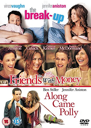 DVD cover featuring three romantic comedies: The Break-Up, Friends With Money, and Along Came Polly.