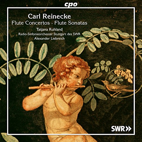 CD cover featuring a painting of a child playing a flute surrounded by leaves.