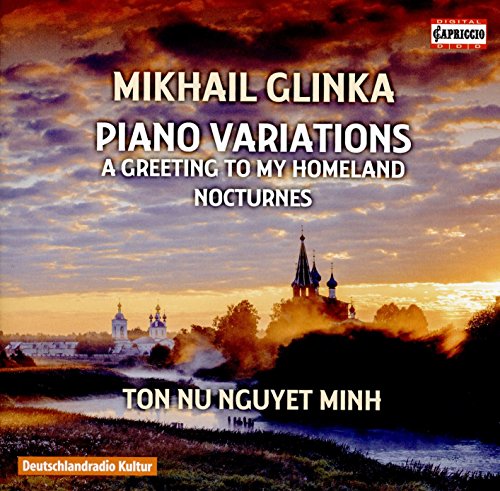 "CD cover featuring a serene landscape with a church at sunset, text overlay."