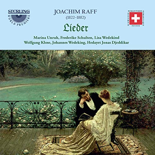 A CD cover featuring a couple embracing on a garden balcony.