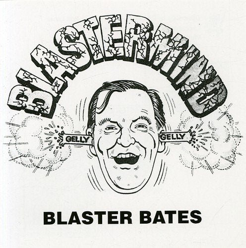 "Album cover with cartoon drawing of a man's face and 'Blastermind' text."