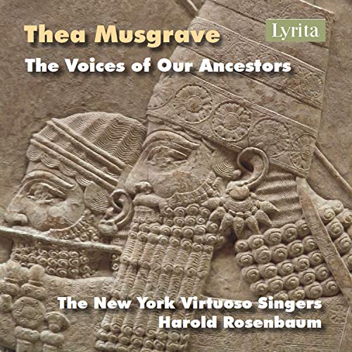 "CD cover featuring a carved stone image of two figures with ornate headpieces."