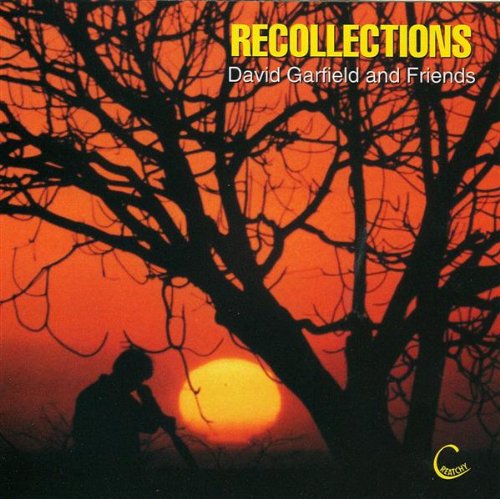 Album cover with silhouette of person under tree at sunset, with "Recollections" text.