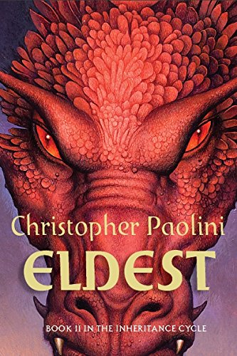 The image depicts a book cover featuring a dragon's face with orange scales and yellow eyes.