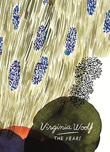 "Book cover with abstract floral design and author's name, Virginia Woolf, in white text."