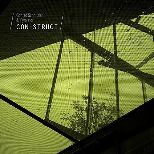 A CD cover featuring a green-toned, grid-patterned image of a roof and trees.