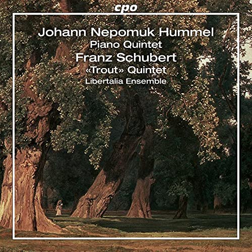 A CD cover featuring a forest scene with white text overlay.