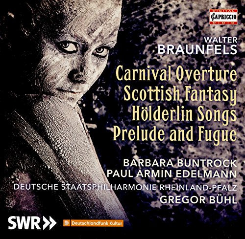 CD cover featuring a close-up of a man's face with carnival makeup.