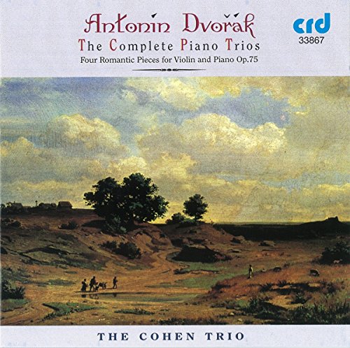 "CD cover featuring a landscape painting with cloudy sky and rolling hills, titled 'Antonín Dvo?ák'."