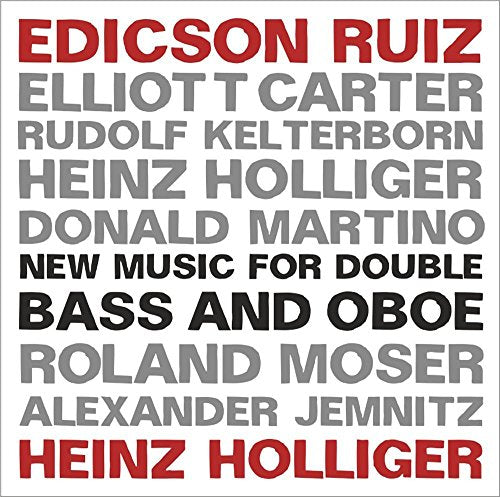 "CD cover with white background and names in red, black, and grey text."