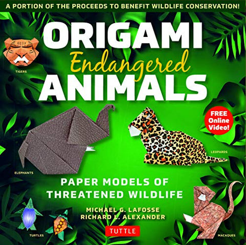 Origami Endangered Animals Kit: Paper Models of Threatened Wildlife