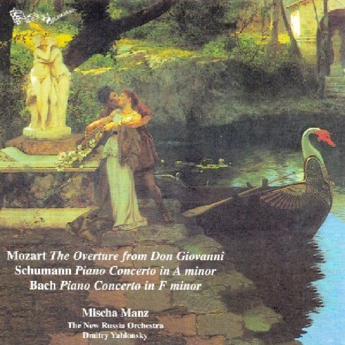 A classical CD cover featuring a romantic garden scene with couple, statue, and swan.
