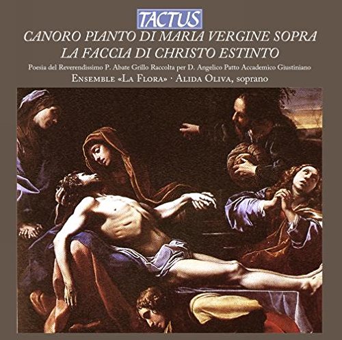 A CD cover featuring a painting of the Pietà scene with mourners.
