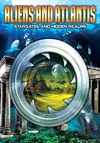DVD cover art: futuristic portal with alien landscape and underwater temple.