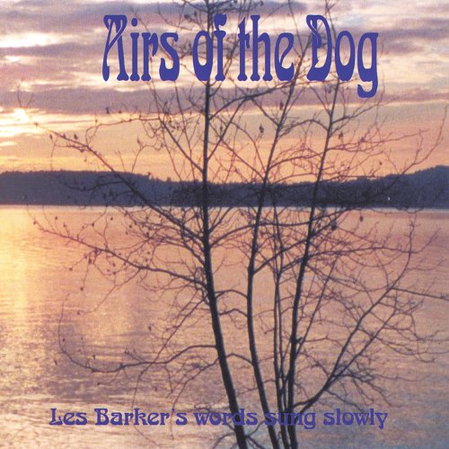 "CD cover featuring a serene lake scene at sunset with bare trees in the foreground."