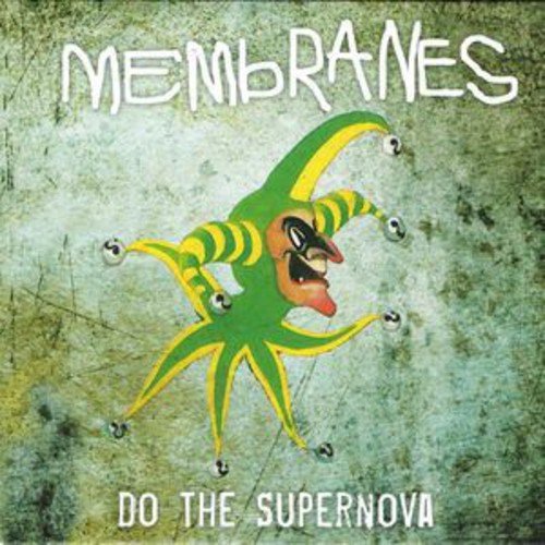 Vinyl album cover featuring a green jester with yellow tentacles on a textured background.