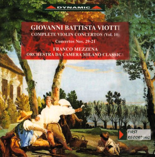 A CD cover with a pastoral painting and red text box.