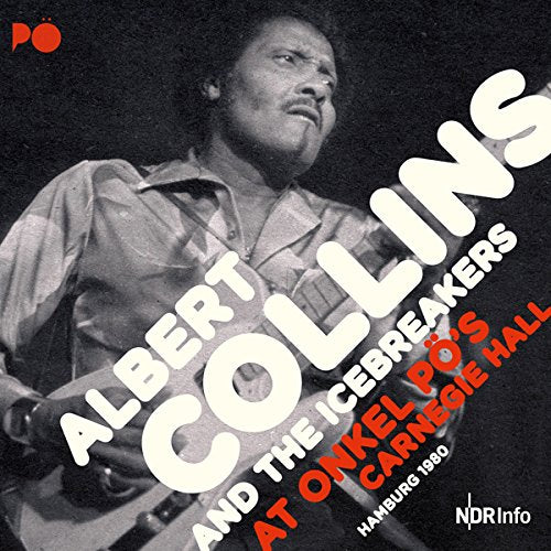 Black and white photo of a man playing guitar on a CD cover.