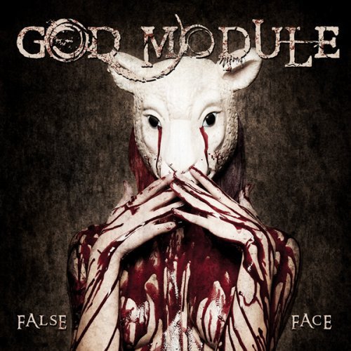 Album cover featuring a person wearing a white goat mask, with hands covered in blood.