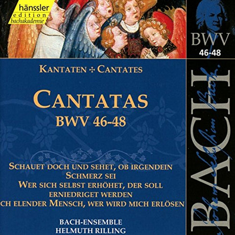 Rilling Bach-collegium Stuttg - Bach: Cantatas, BWV 46-48 (Edition Bachakademie Vol 16) /Rilling [CD]