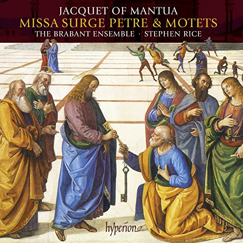 "CD cover featuring a Renaissance painting of Jesus and disciples, with text overlay."