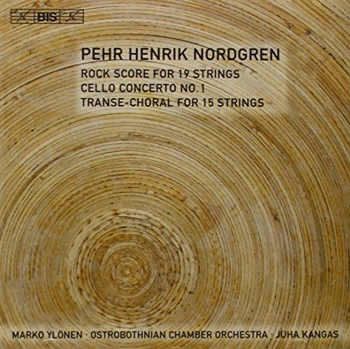 CD cover with a wooden texture and black text listing musical compositions and performers.
