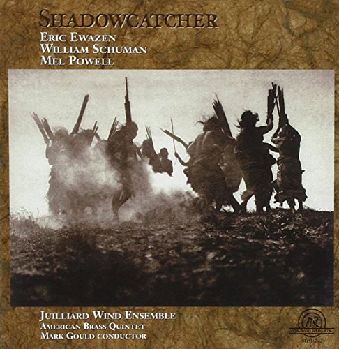 "CD cover with Native American dancers in traditional attire, sepia-toned image, brown background."