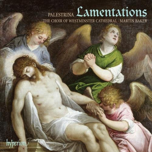 "CD cover featuring a Renaissance-style painting of Jesus surrounded by angels."