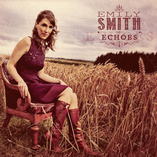 "Album cover featuring a woman in a purple dress sitting on a chair."
