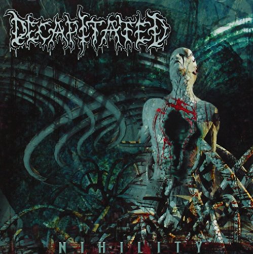 Album cover with a distorted, bloodied figure and dark, grungy background.
