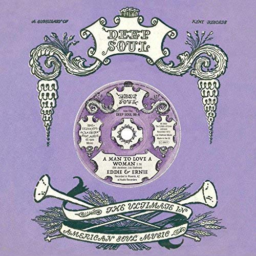 Vinyl record sleeve with ornate design, purple background, and visible record label.