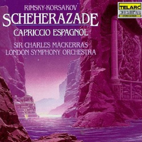 A purple-toned CD cover featuring a fantastical seascape with cliffs and a temple.