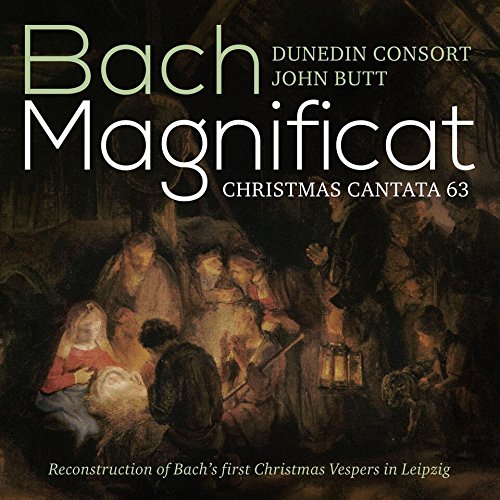 A CD cover featuring a nativity scene painting with superimposed text.